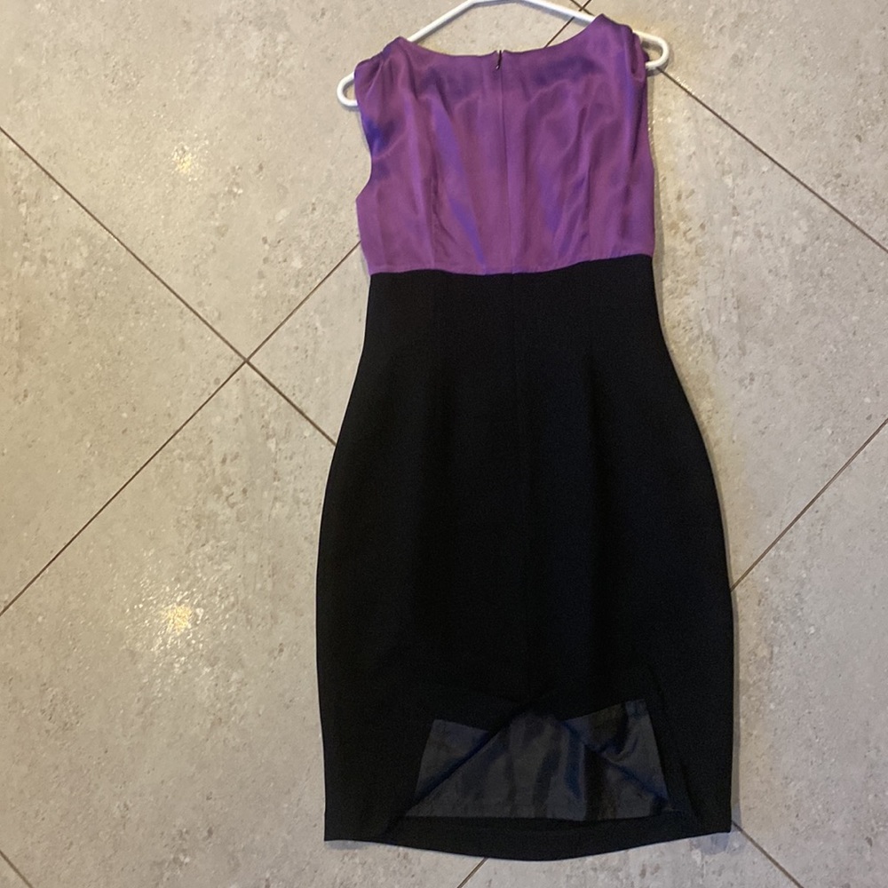 Carla Zampatti beautiful dress purple silk bodice Aline size 8. - Picture 9 of 11